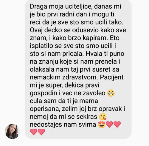 Utisak polaznice