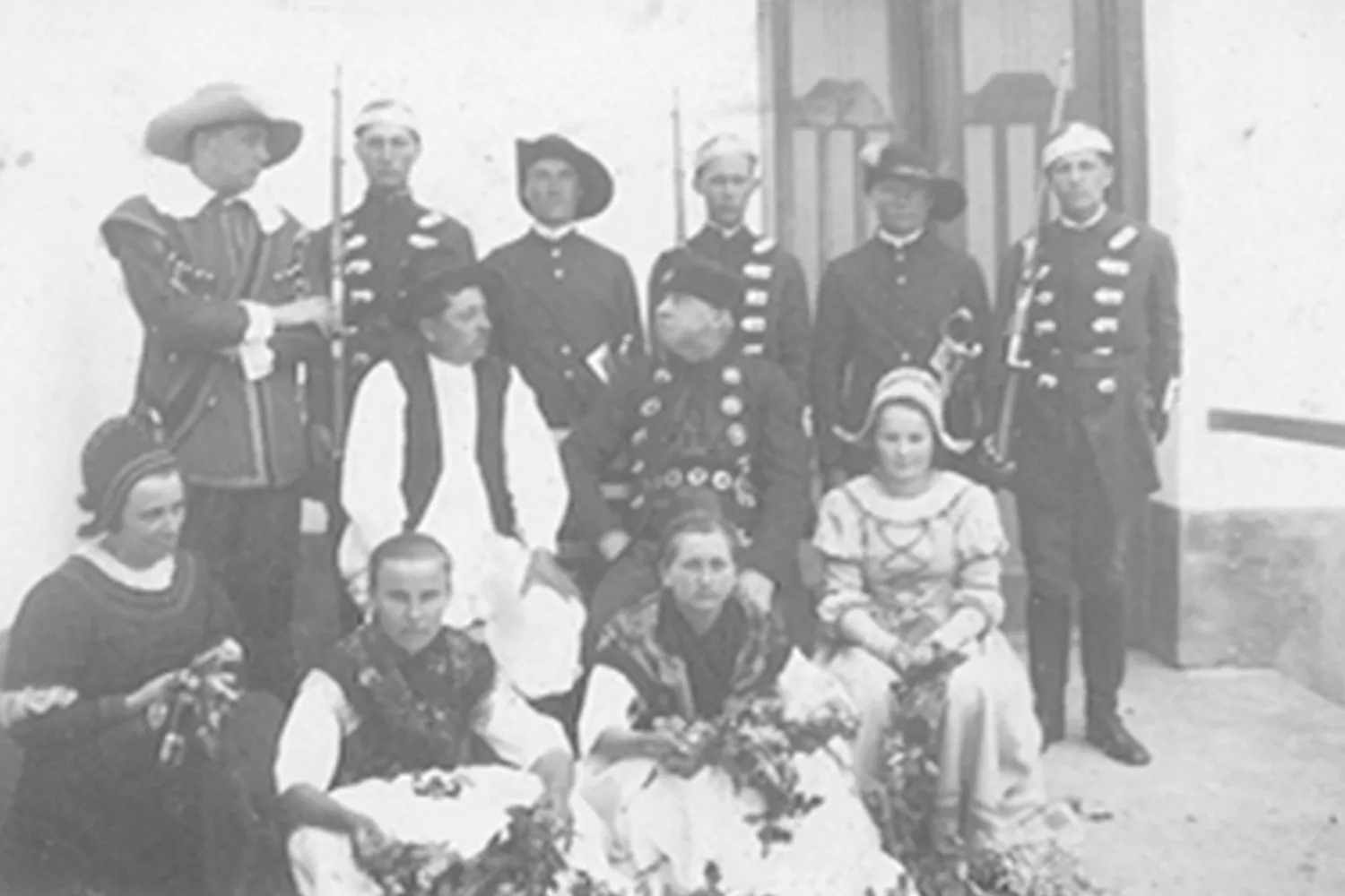 Diletanti u predstavi "Na Ozlju" A. Freudenreicha, 1935. godina.